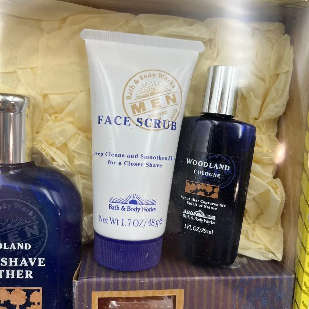 Bath & Body Works Men's Woodland Set Vintage 90s New RARE